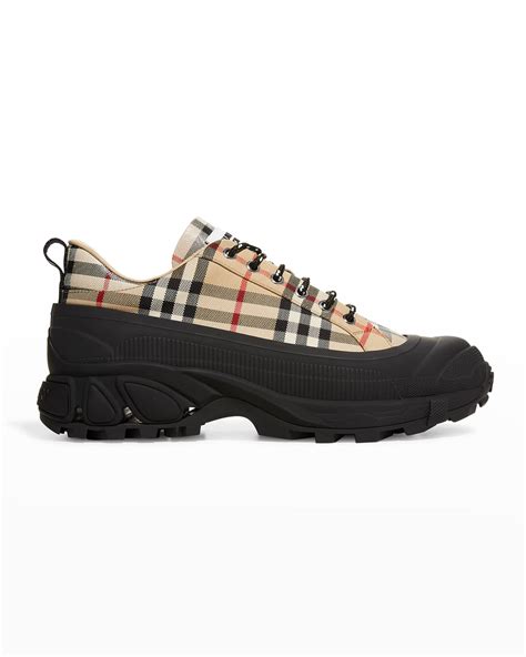 burberry arthur vintage check cotton sneakers|Burberry arthur sneaker sale.